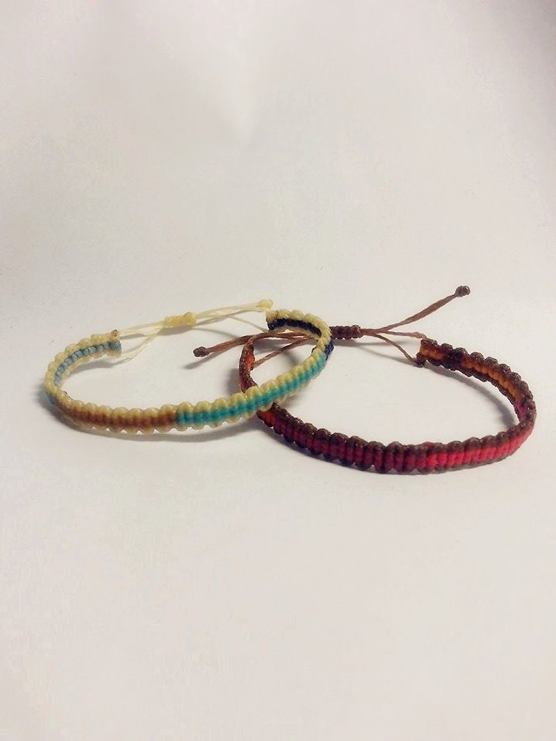 National style multi color bracelet - Bracelets - Other Materials Pink