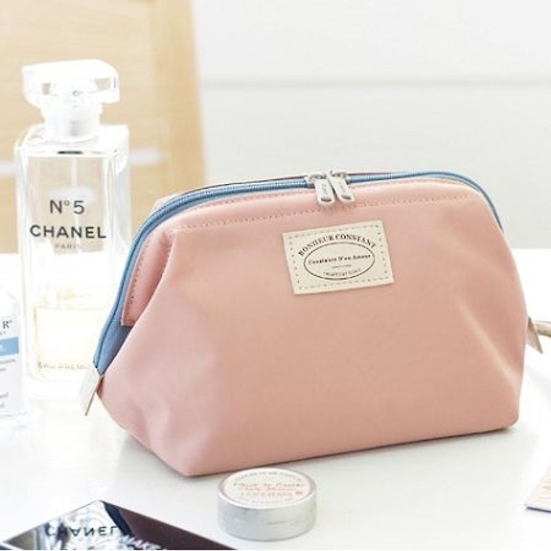 Dessin x Iconic- good time good storage cosmetic V2- baby powder, ICO80459 - Toiletry Bags & Pouches - Other Materials Pink