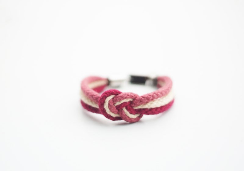 Sailor's Knot Bracelet - Girls' Adventure Edition by Captain Ryan - Bracelets - Cotton & Hemp Pink