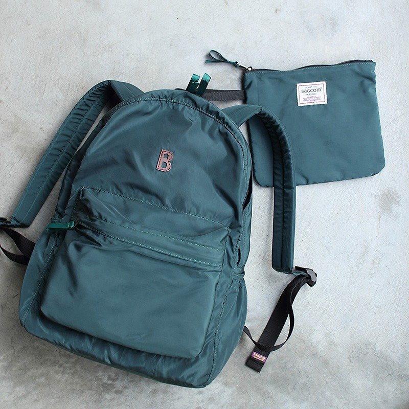BAGCOM - 後背包/書包 - 其他材質 綠色