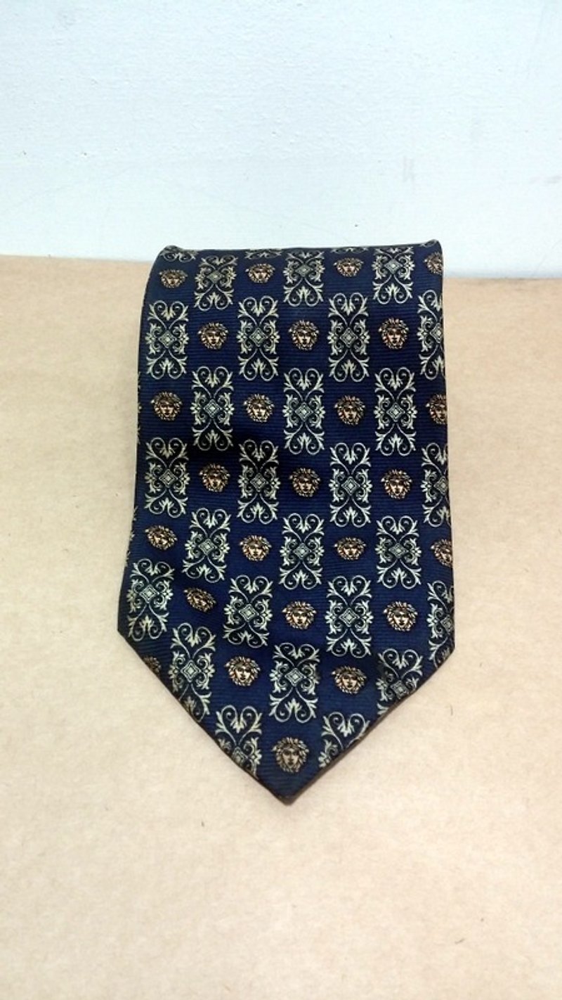 GIANNI VERSACE classic palace pattern vintage tie - เนคไท/ที่หนีบเนคไท - วัสดุอื่นๆ 