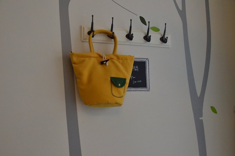 Handbag - yellow hand-made rhapsody - Handbags & Totes - Cotton & Hemp 