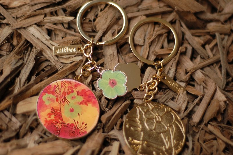 Chen Mingshan-Flower Ring Key Ring - Other - Other Metals Red