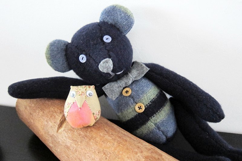 Handmade dolls ─ Brooklyn Bears - Stuffed Dolls & Figurines - Other Materials 