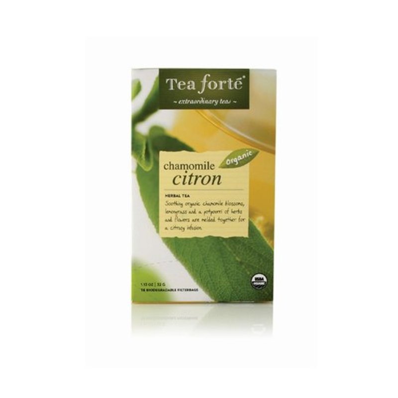 Tea Forte 16 tea bags into organic paper Chamomile tea Organic