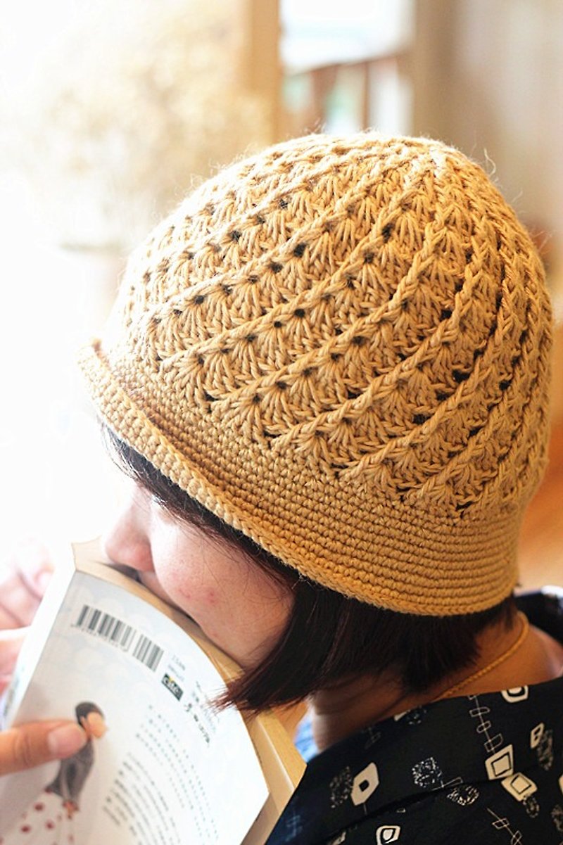 [Good day] ramie hand-made knit skullcaps - หมวก - วัสดุอื่นๆ 