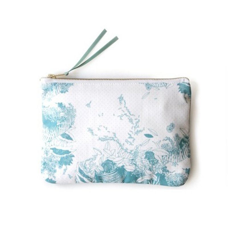 CASE MOOGLI Cosmetic Bag-Lake Blue | Harto - กระเป๋าเครื่องสำอาง - ผ้าฝ้าย/ผ้าลินิน สีน้ำเงิน