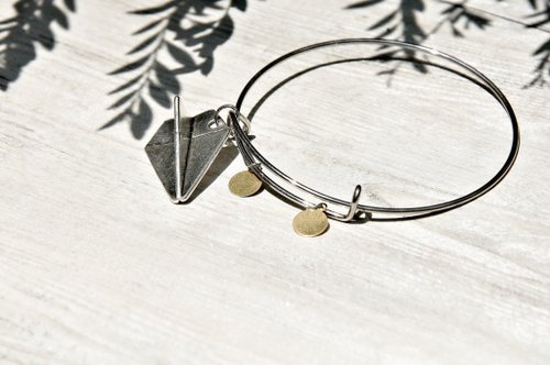 / シンプル / 遊び心のあるシルバー ブレスレット ブレスレット ブレスレット - 紙飛行機が空を飛ぶ