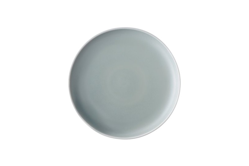 KIHARA EN Dinner Plate Gray L - จานเล็ก - เครื่องลายคราม สีเทา