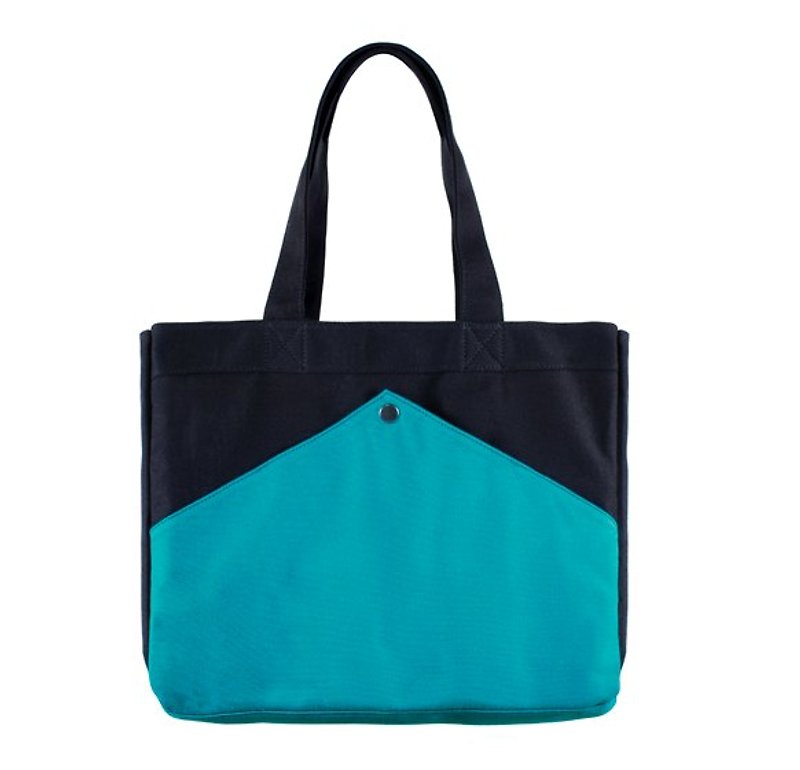 柴米油鹽醬醋包。珊瑚藍色 - Messenger Bags & Sling Bags - Other Materials Blue