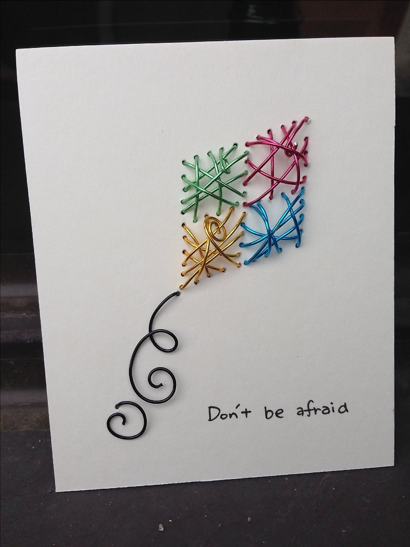 Super-touch aluminum wire pop-up card ~ brave to fly - Cards & Postcards - Paper Multicolor