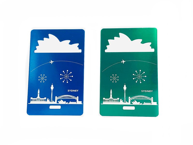 World Luggage Tag Opener _Sky Line_Sydney_2 colors - Luggage Tags - Stainless Steel Multicolor