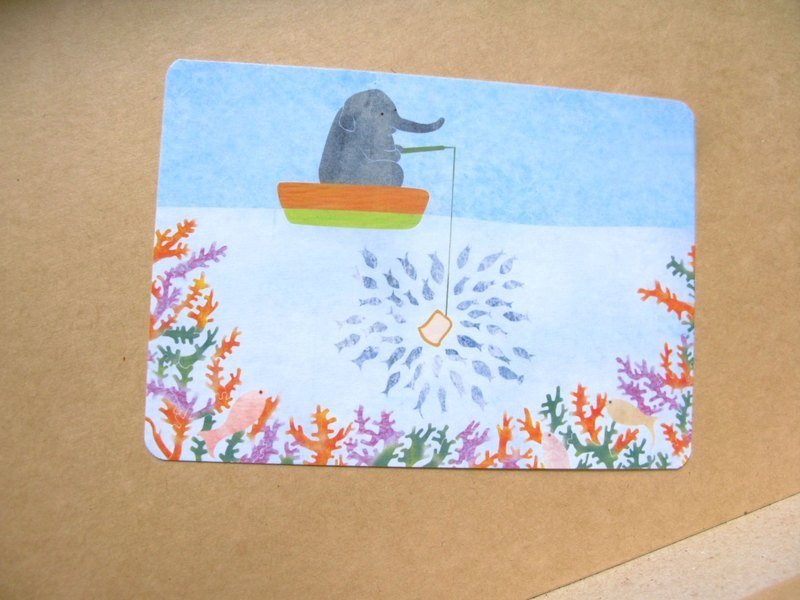 釣魚-明信片 - 卡片/明信片 - 紙 