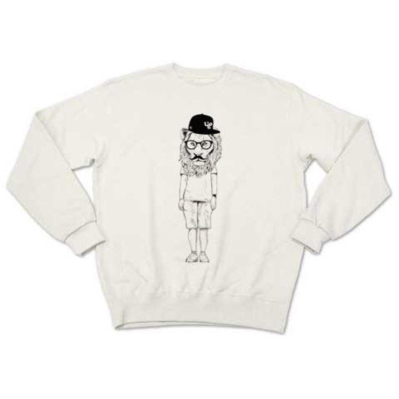 lion cap（sweat white） - Tシャツ メンズ - その他の素材 