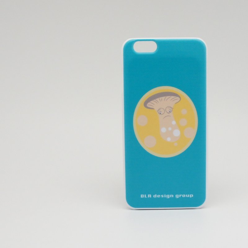BLR 凱 聯名款 憂鬱菇 iPhone 保護殼 iPhone5/5s/6/6Plus - 手機殼/手機套 - 塑膠 藍色