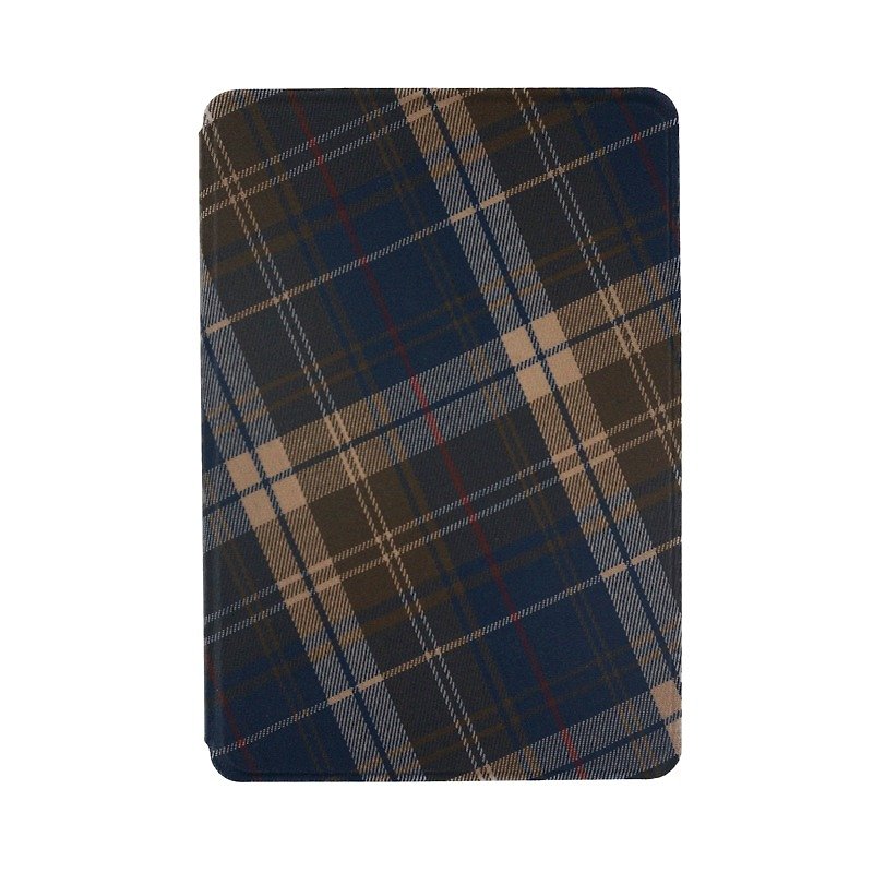 Tartan Blueberry Truffle iPad Mini Cases - เคสแท็บเล็ต - วัสดุอื่นๆ สีนำ้ตาล