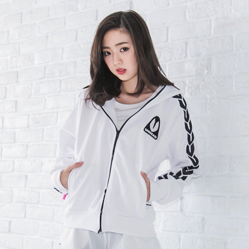 U-LINE female hooded jacket - white - Women's Casual & Functional Jackets - Other Materials White
