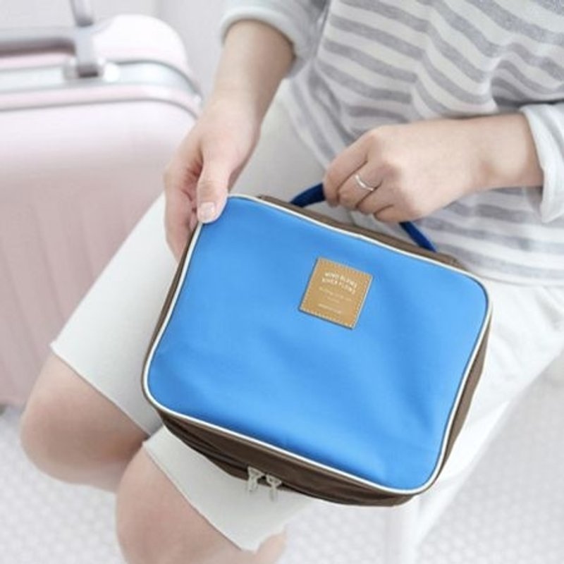 Dessin x Iconic- sunny travel-purpose portable toilet Storage bag -blue, ICO81890 - Handbags & Totes - Other Materials Blue