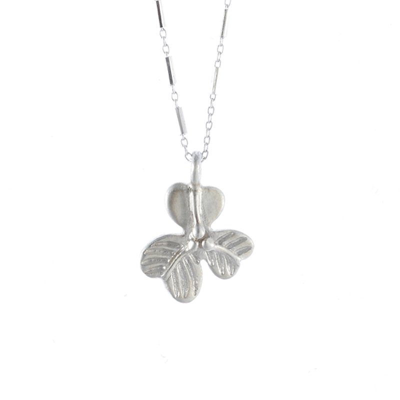I-Shan13 Clover Necklace - Necklaces - Other Metals Silver
