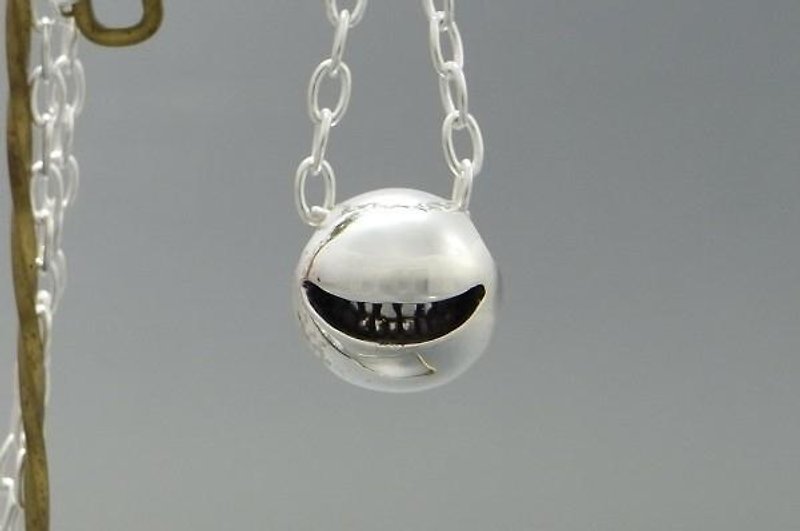 smile ball pendant S 【type:normal】(s_m-P.07) ( 微笑 銀 垂饰 颈链 项链 ) - Necklaces - Sterling Silver Silver