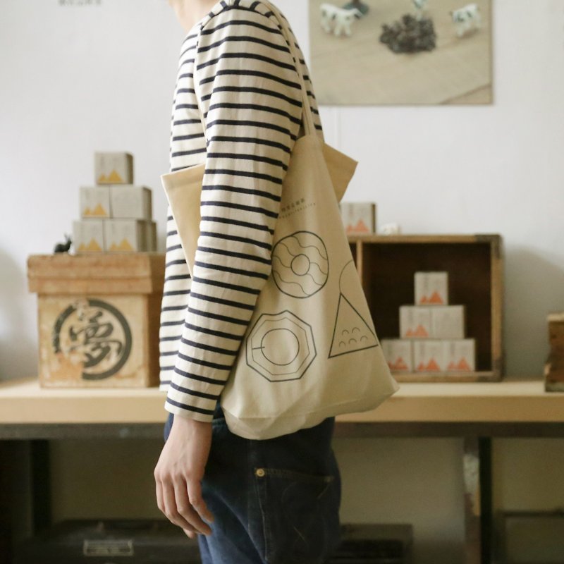 [Tea] Lang often limited edition commemorative products canvas - Messenger Bags & Sling Bags - Cotton & Hemp White