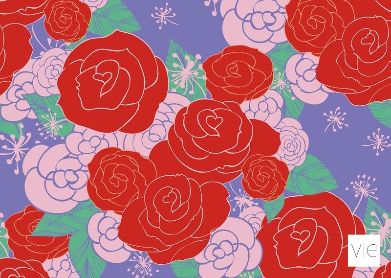[Postcard] colorful roses - Cards & Postcards - Paper Purple