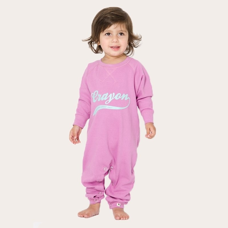 【瑞典童裝】嬰幼兒有機棉包屁衣6M至18M 粉紅 - 包屁衣/連身衣 - 棉．麻 粉紅色