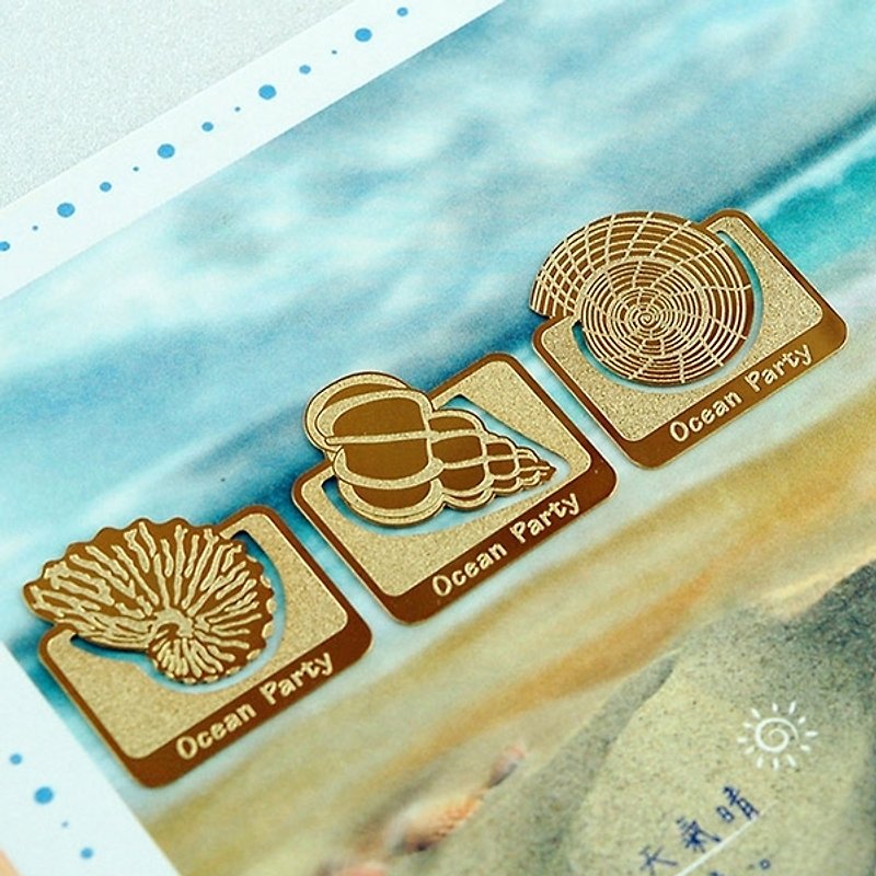 Ocean Party Bookmarks - C - การ์ด/โปสการ์ด - โลหะ สีทอง