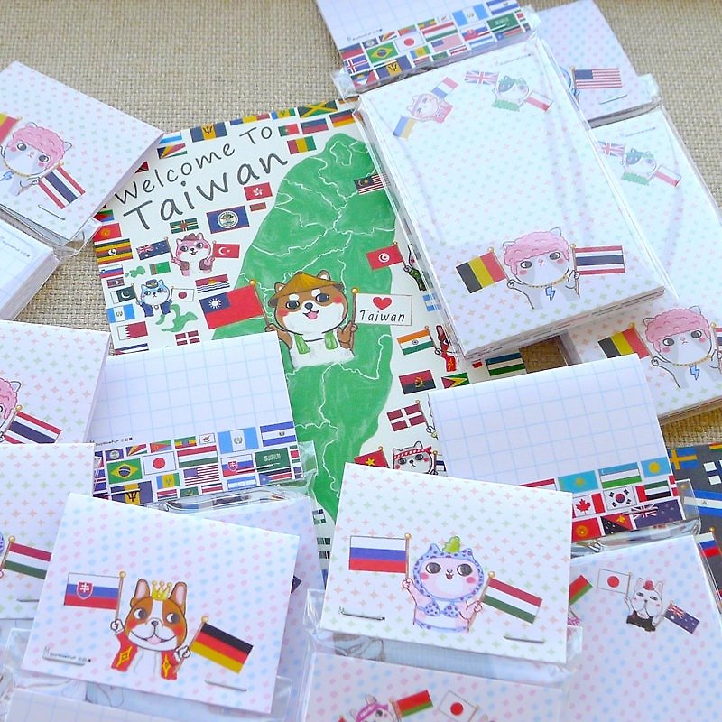 Hairy kid cheers for you / universal card photocard (18pcs) - Bookmarks - Paper Multicolor