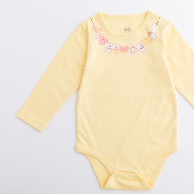 Collect the saliva and dry the bag fart clothes-Sunshine Yellow - Onesies - Cotton & Hemp Yellow