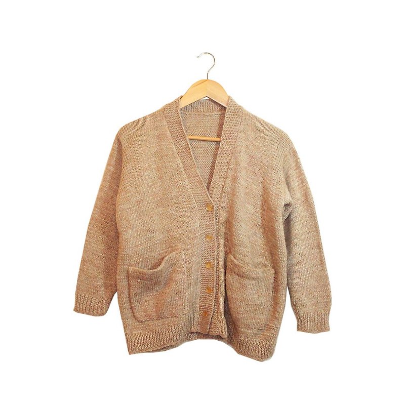 毛料開襟外套-- 駝色(小)【c13120614】 - 女毛衣/針織衫 - 其他材質 多色