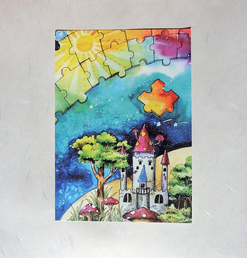 Postcard-fairy tale - Cards & Postcards - Paper 
