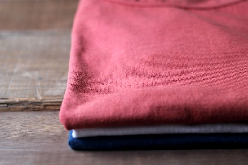 Madder dye T-shirt ░  XL - Men's T-Shirts & Tops - Cotton & Hemp Red