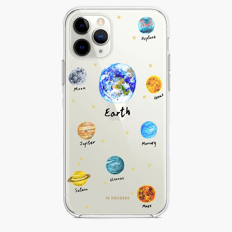 塑膠 手機殼/手機套 透明 - 地球iPhone 11 pro max免費刻字 手機殼