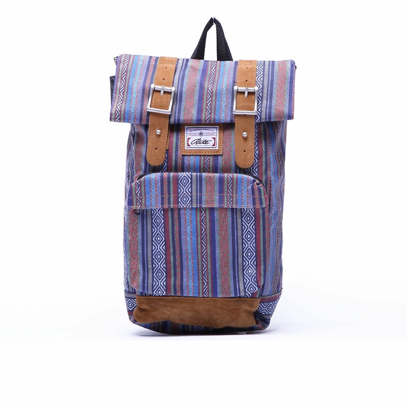 2014 RITE summer specials | Flight Bag - ethnic blue bar | - Backpacks - Waterproof Material Multicolor