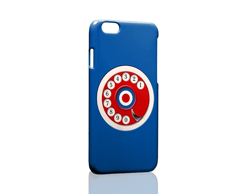 Blue and red telephone disk S8 note 8 9 iPhone 7 8 plus X XR XS Max mobile phone case - Phone Cases - Plastic Multicolor