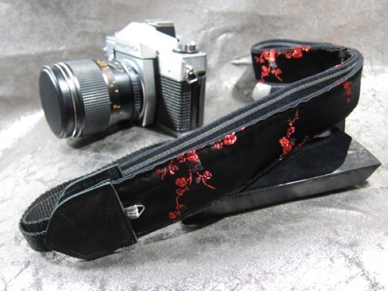 "落梅 "減壓背帶 相機背帶 烏克麗麗 吉他 push bike  Camera  Strap - 相機背帶 - 其他材質 黑色