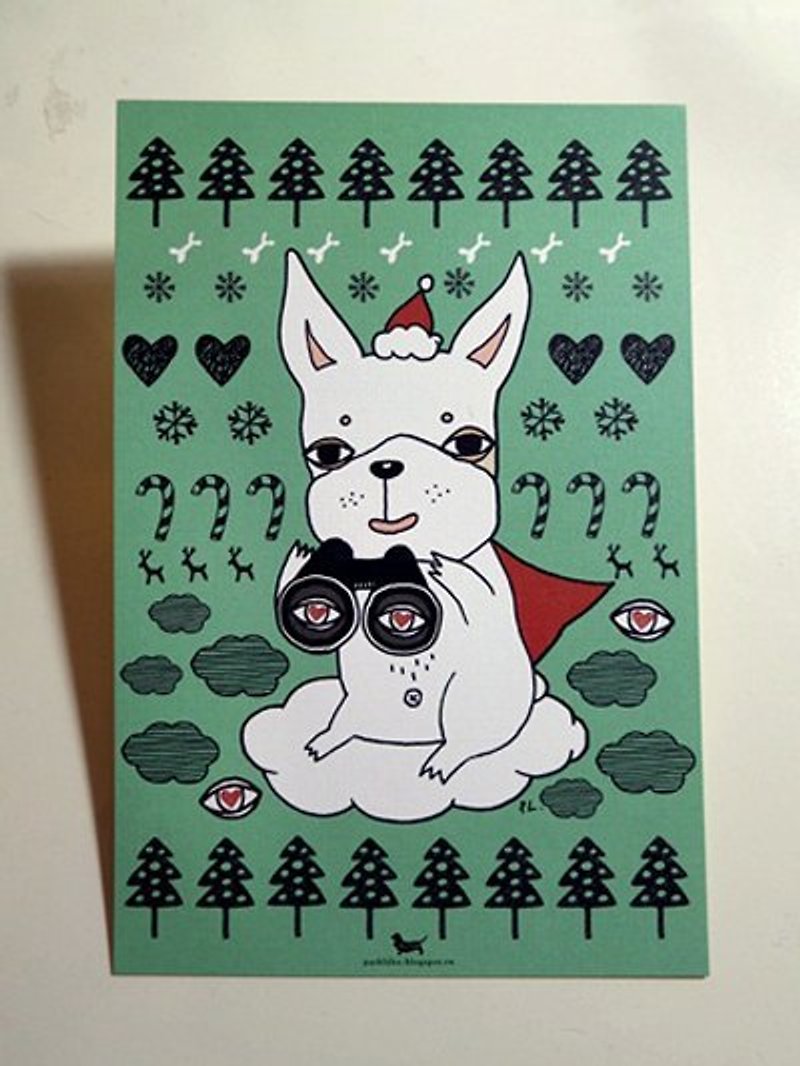 [あなたの探している] KelaiフーPL STUDIOクリスマスシリーズはがきを送ります - カード・はがき - 紙 多色