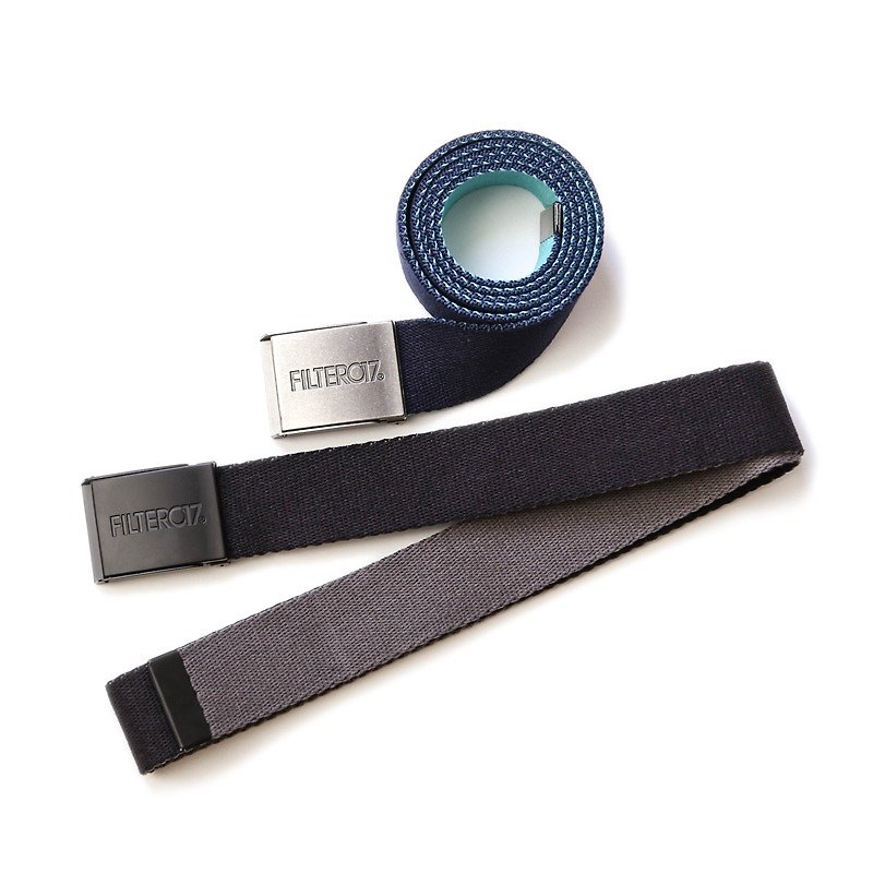 Filter017 - Belts - Two -Tone Webbing Belt Two-tone metal buckle belt - เข็มขัด - วัสดุอื่นๆ หลากหลายสี