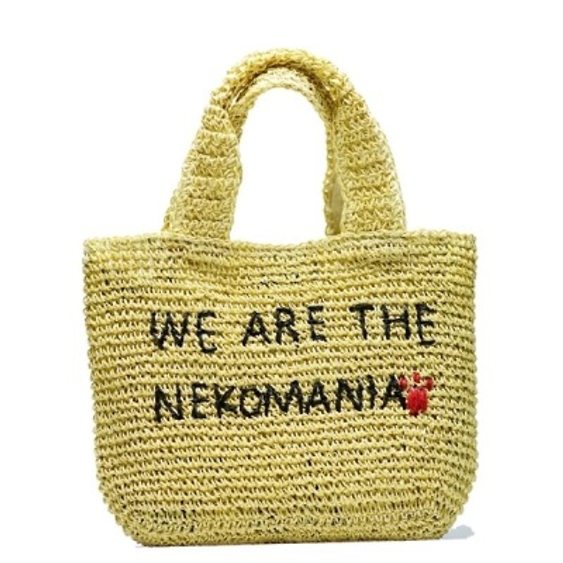 Noafamily, Noah Summer Bags POP cat horizontal tote bag_NA (A591-NA) - กระเป๋าถือ - วัสดุอื่นๆ สีกากี