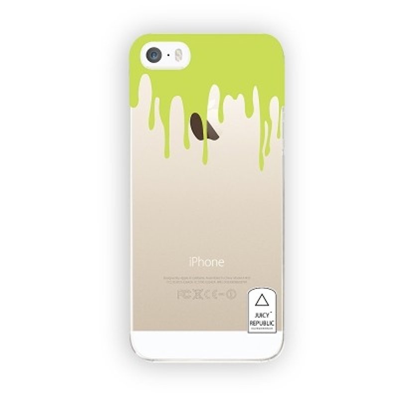 Girl home :: Juicy Republic x iphone 5 / 5s transparent Phone Case - Painting - เคส/ซองมือถือ - พลาสติก สีเขียว