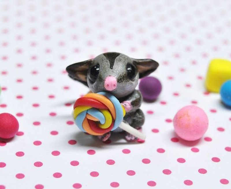 customized products Pet Doll 3-5cm ( sugar glider )   can be used as pure decora - Other - Clay Multicolor