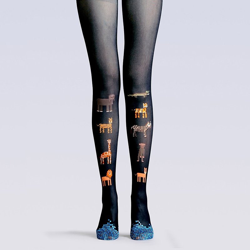 Viken plan designer brand pantyhose cotton socks creative stockings pattern stockings grate - ถุงน่อง - ผ้าฝ้าย/ผ้าลินิน 