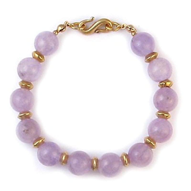 Ancient Greek Amethyst Bracelet - สร้อยข้อมือ - โลหะ สีม่วง