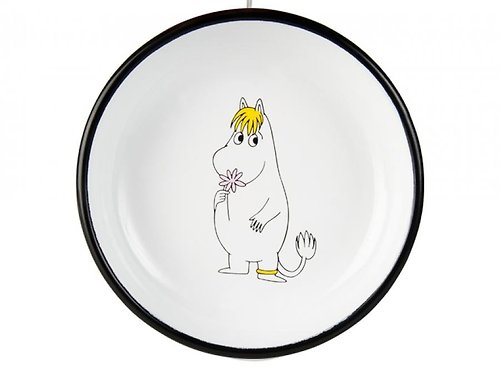 來自北歐的生活 Moomin芬蘭嚕嚕米琺瑯盤子 (粉紅色) 生日禮物 交換禮物
