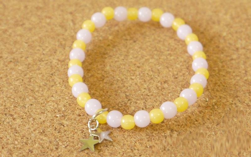 Light you up Glow Series - Mini Star Bracelet - Bracelets - Other Materials Pink