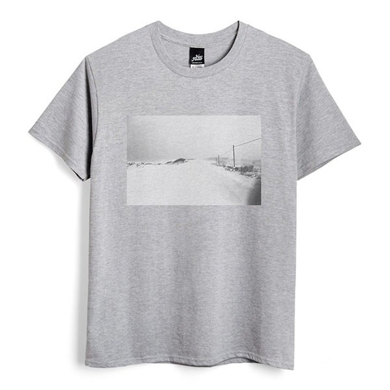 Head space - dark gray Linen- neutral T-shirt - Men's T-Shirts & Tops - Cotton & Hemp Gray
