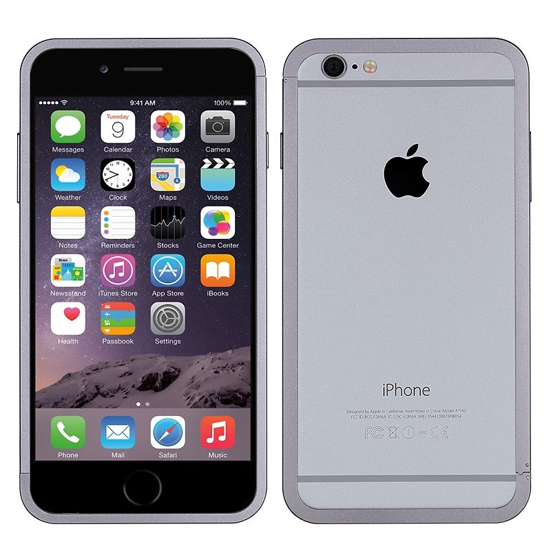 AluFrame 絶妙なアルミフレーム iPhone6 Plus/6s Plus グレー - スマホケース - 金属 グレー