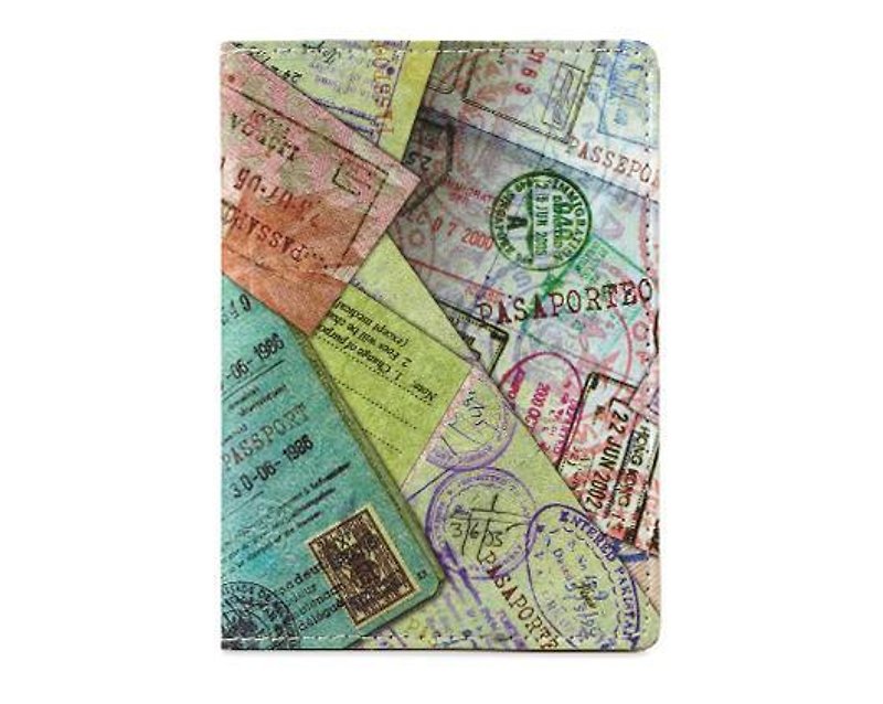 マイティパスポートカバー パスポートカバースタンプ - パスポートケース - その他の素材 多色