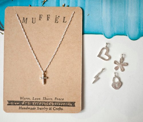 Muffel Store MUFFëL 925 Silver 純銀系列 - 十字架 鎖骨項鍊